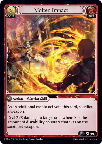 Molten Impact (124), .asphodel/paradise — Grand Archive card price