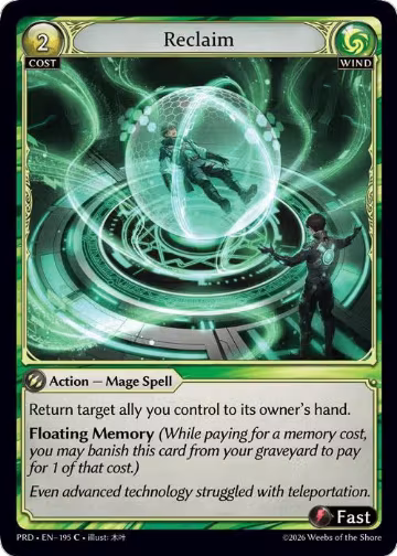 Reclaim (195), .asphodel/paradise — Grand Archive card price