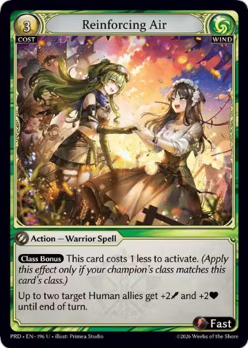 Reinforcing Air (196), .asphodel/paradise — Grand Archive card price