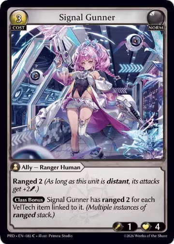 Signal Gunner (085), .asphodel/paradise — Grand Archive card price