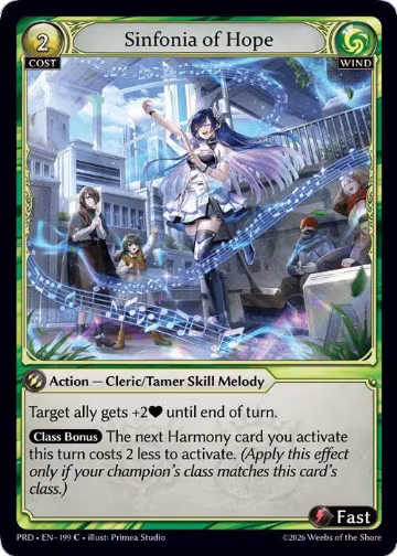 Sinfonia of Hope (199), .asphodel/paradise — Grand Archive card price