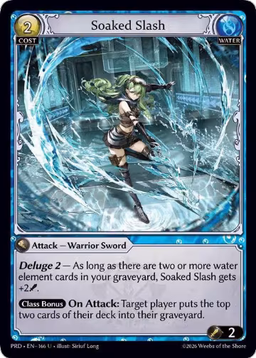 Soaked Slash (166), .asphodel/paradise — Grand Archive card price