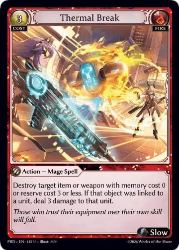 Thermal Break (135), .asphodel/paradise — Grand Archive card price