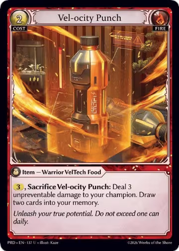 Vel-ocity Punch (137), .asphodel/paradise — Grand Archive card price