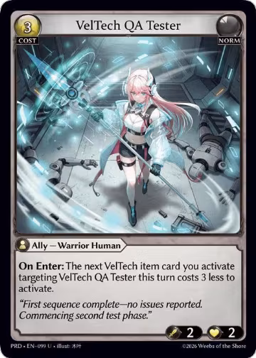 VelTech QA Tester (099), .asphodel/paradise — Grand Archive card price
