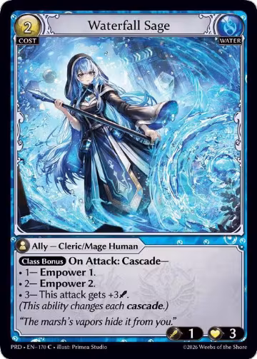Waterfall Sage (170), .asphodel/paradise — Grand Archive card price
