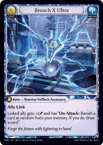 Brooch X Ultra (Interference Curio Foil) (209), .asphodel/paradise — Grand Archive card price