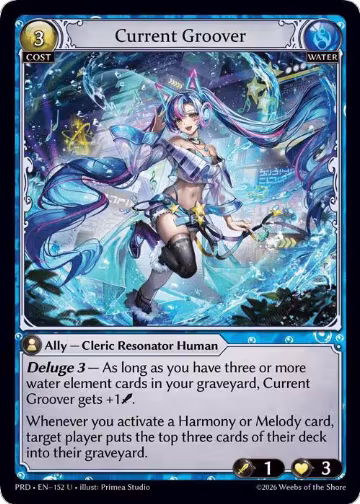 Current Groover (Interference Curio Foil) (152), .asphodel/paradise — Grand Archive card price