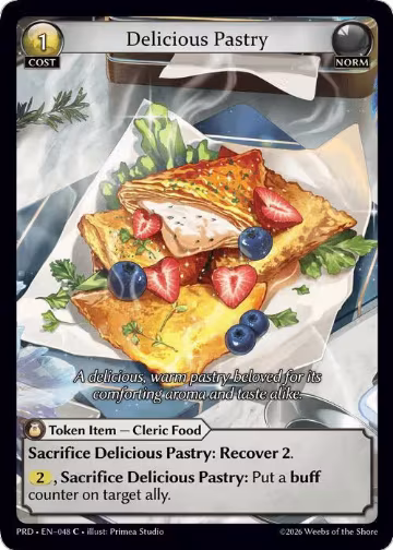 Delicious Pastry (Interference Curio Foil) (048), .asphodel/paradise — Grand Archive card price