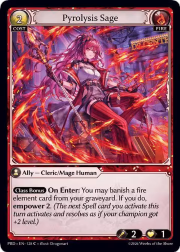 Pyrolysis Sage (Interference Curio Foil) (128), .asphodel/paradise — Grand Archive card price