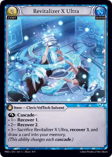 Revitalizer X Ultra (Interference Curio Foil) (164), .asphodel/paradise — Grand Archive card price