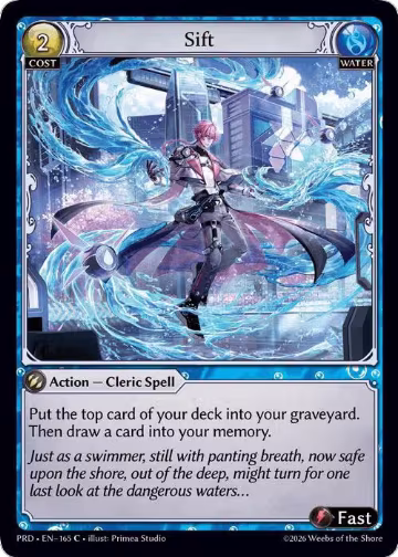 Sift (Interference Curio Foil) (165), .asphodel/paradise — Grand Archive card price