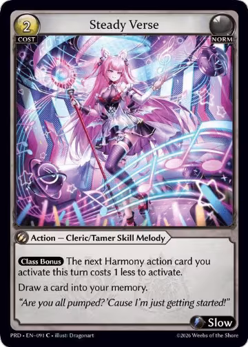 Steady Verse (Interference Curio Foil) (091), .asphodel/paradise — Grand Archive card price