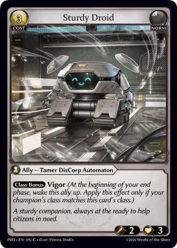 Sturdy Droid (Interference Curio Foil) (092), .asphodel/paradise — Grand Archive card price