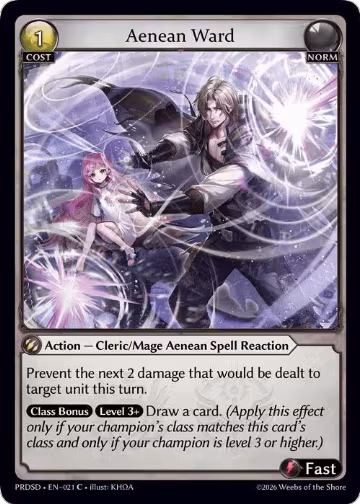 Aenean Ward (021), .asphodel/paradise Starter Decks — Grand Archive card price