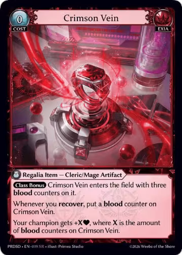 Crimson Vein (019) — card price
