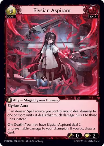 Elysian Aspirant (057), .asphodel/paradise Starter Decks — Grand Archive card price