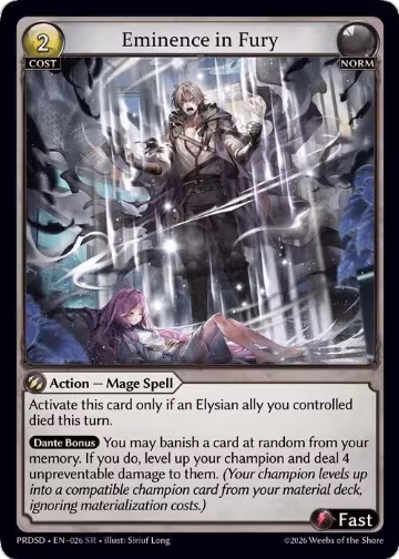 Eminence in Fury (026) — card price