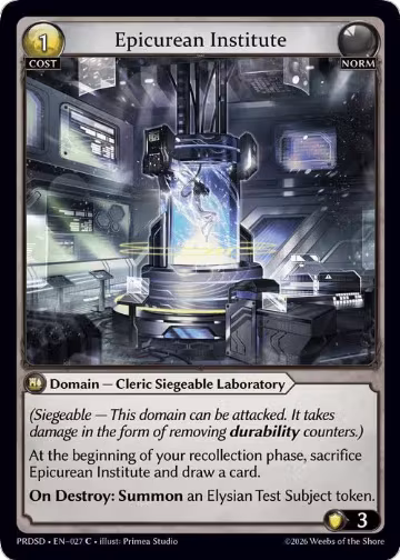 Epicurean Institute (027), .asphodel/paradise Starter Decks — Grand Archive card price
