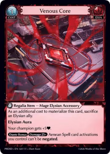 Venous Core (020) — card price