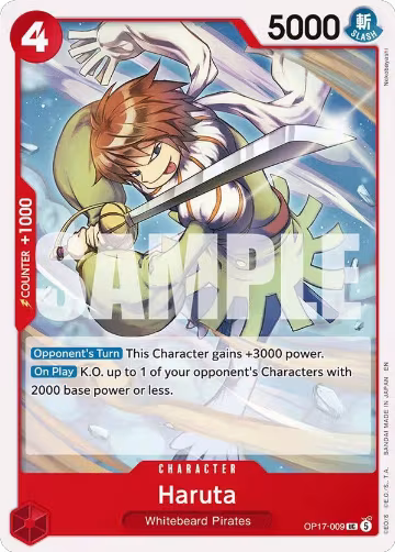 Haruta (OP17-009), The World's Strongest Warriors — One Piece card price
