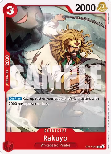 Rakuyo (OP17-016), The World's Strongest Warriors — One Piece card price