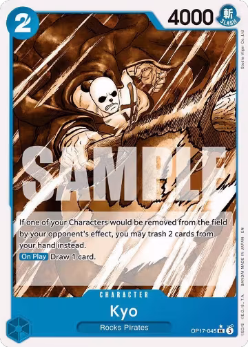 Kyo (Pandaman Art) (OP17-045), The World's Strongest Warriors — One Piece card price