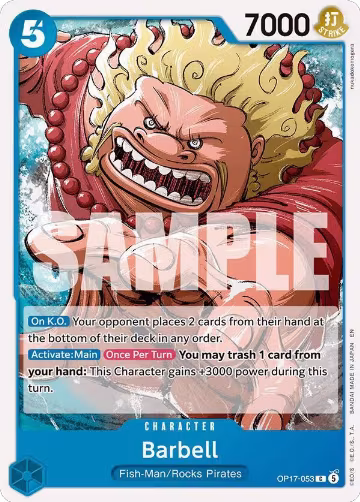 Barbell (OP17-053), The World's Strongest Warriors — One Piece card price