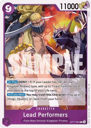 Lead Performers (OP17-061), The World's Strongest Warriors — One Piece card price