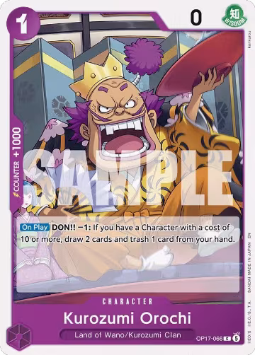 Kurozumi Orochi (OP17-066), The World's Strongest Warriors — One Piece card price