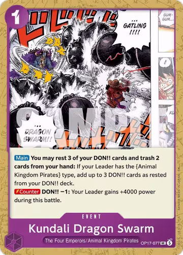 Kundali Dragon Swarm (OP17-077), The World's Strongest Warriors — One Piece card price