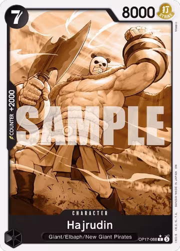 Hajrudin (Pandaman Art) (OP17-088), The World's Strongest Warriors — One Piece card price