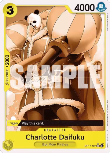 Charlotte Daifuku (Pandaman Art) (OP17-107), The World's Strongest Warriors — One Piece card price