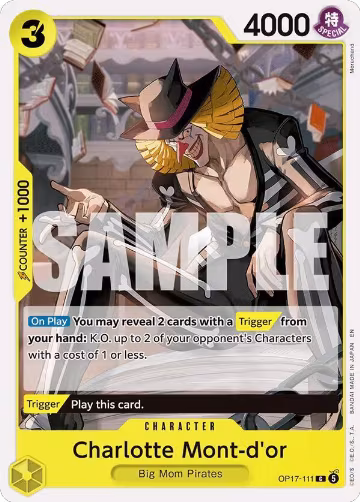 Charlotte Mont-d'or (OP17-111), The World's Strongest Warriors — One Piece card price