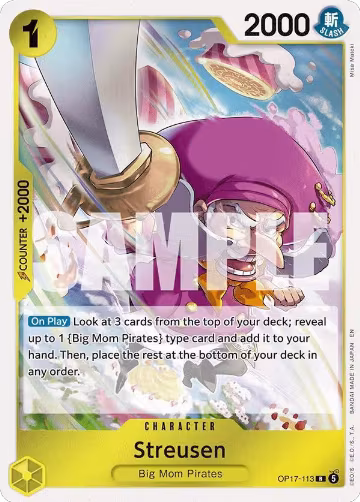 Streusen (113) (OP17-113), The World's Strongest Warriors — One Piece card price