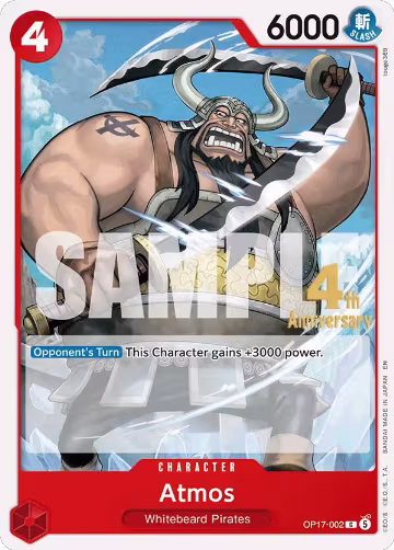 Atmos (OP17-002), The World's Strongest Warriors Release Event Cards — One Piece card price