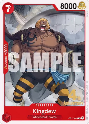 Kingdew (OP17-006), The World's Strongest Warriors Release Event Cards — One Piece card price