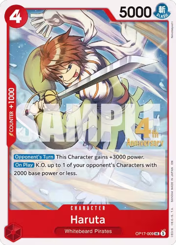 Haruta (OP17-009), The World's Strongest Warriors Release Event Cards — One Piece card price
