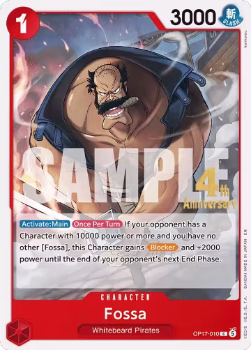 Fossa (OP17-010), The World's Strongest Warriors Release Event Cards — One Piece card price