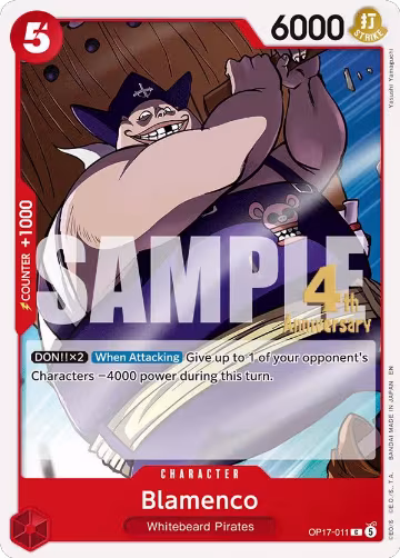 Blamenco (OP17-011), The World's Strongest Warriors Release Event Cards — One Piece card price