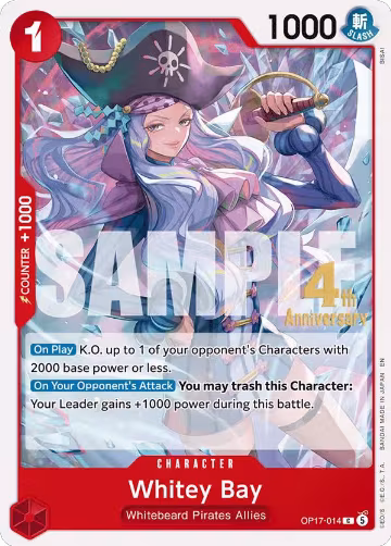 Whitey Bay (OP17-014), The World's Strongest Warriors Release Event Cards — One Piece card price