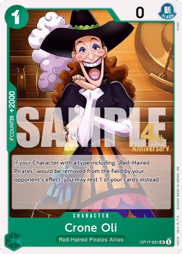 Crone Oli (OP17-021), The World's Strongest Warriors Release Event Cards — One Piece card price