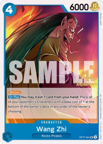 Wang Zhi (OP17-041), The World's Strongest Warriors Release Event Cards — One Piece card price