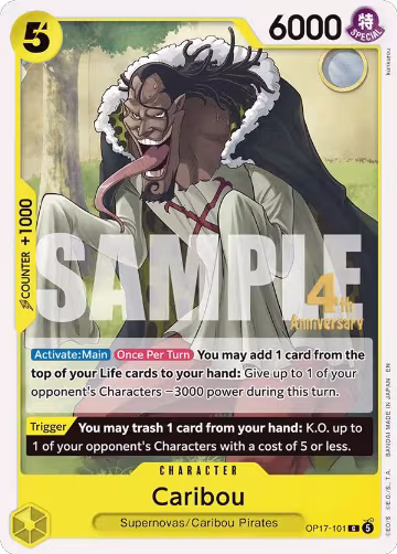 Caribou (OP17-101), The World's Strongest Warriors Release Event Cards — One Piece card price