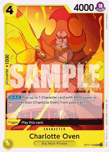 Charlotte Oven (OP17-102), The World's Strongest Warriors Release Event Cards — One Piece card price