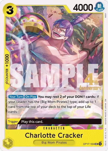 Charlotte Cracker (OP17-104), The World's Strongest Warriors Release Event Cards — One Piece card price