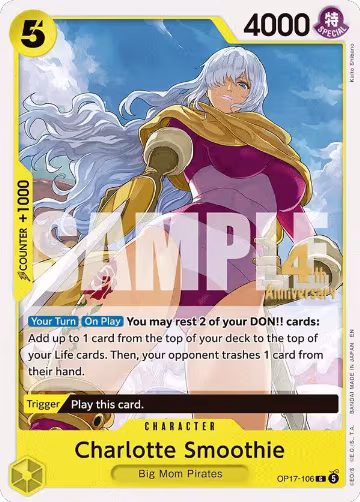 Charlotte Smoothie (OP17-106), The World's Strongest Warriors Release Event Cards — One Piece card price