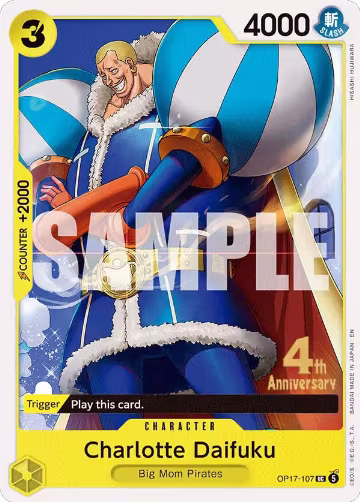 Charlotte Daifuku (OP17-107), The World's Strongest Warriors Release Event Cards — One Piece card price