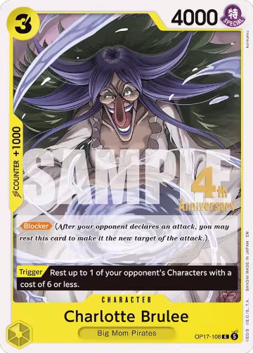 Charlotte Brulee (OP17-108), The World's Strongest Warriors Release Event Cards — One Piece card price