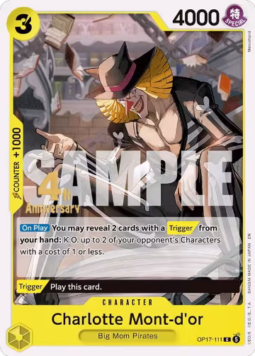 Charlotte Mont-d'or (OP17-111), The World's Strongest Warriors Release Event Cards — One Piece card price